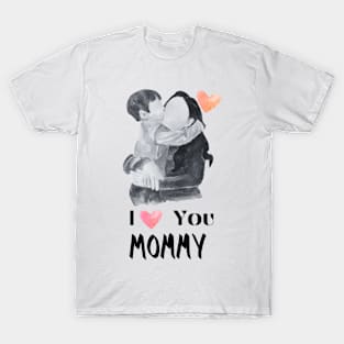 I Love you mommy, mothers day, heart T-Shirt